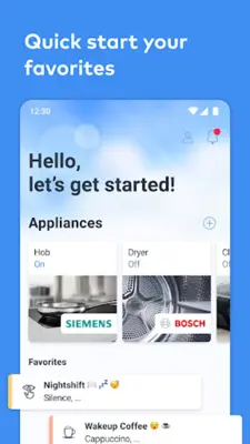 Home Connect android App screenshot 1